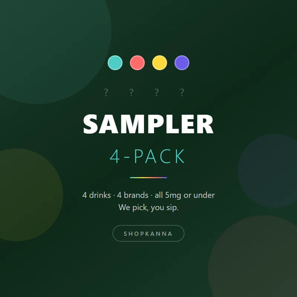 ShopKanna Sampler 4-Pack - 4 drinks from 4 different brands